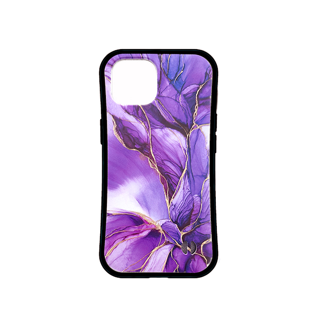 【こあずき。× 三重県明和町】iPhone15 ケース（擬革紙 × 花菖蒲）